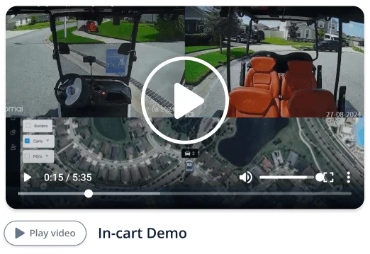 Carteav autonomous golf cart demo video thumbnail